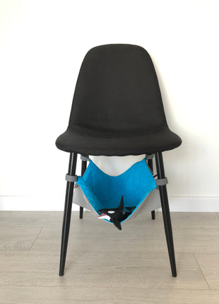 BLUE BAY Saveplace® black hammock for pets & storage Grey Chaos