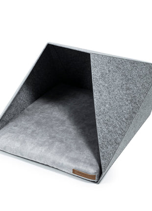Rexproduct PetPocket dog kennel, size M, light gray with gray Brown Poppy