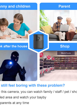 HD 2MP 1080P Wireless Mini Wifi Camera Night Vision Ip Camera Teal Simba