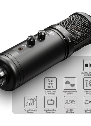 Antelope Audio - Axino recording system | Podcast microphone Cerulean Thalassa