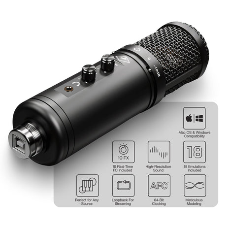 Antelope Audio - Axino recording system | Podcast microphone Cerulean Thalassa