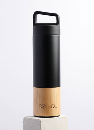 Saint Elias - Bamboo and Stainless Steel Thermos Bottle 530 ml Fuchsia Artemis