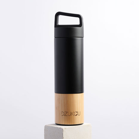 Saint Elias - Bamboo and Stainless Steel Thermos Bottle 530 ml Fuchsia Artemis