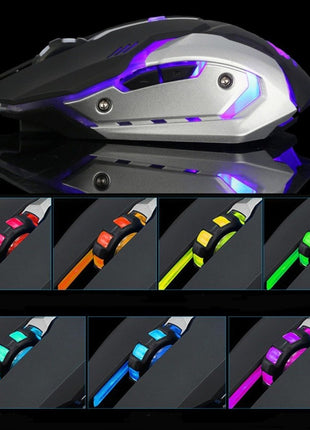 Ninja Dragon Stealth 7 Wireless Silent LED Gaming Mouse Yellow Pandora