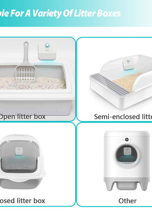 Smart Cat Odor Purifier for Cat Litter Box Deodorizer Dog Air Cleaner Teal Simba