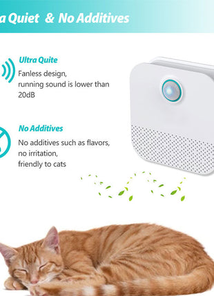 Smart Cat Odor Purifier for Cat Litter Box Deodorizer Dog Air Cleaner Teal Simba