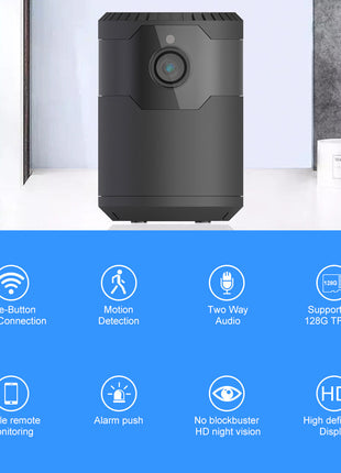 HD 2MP 1080P Wireless Mini Wifi Camera Night Vision Ip Camera Teal Simba