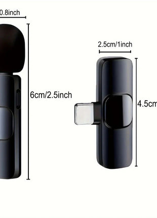 2 Wireless Microphone Video Recording Podcast Built-in Noise Reduction Green Mulberry