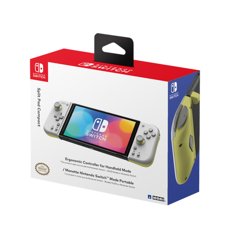 HORI Split Pad Compact - Light Gray/Yellow Green Mulberry