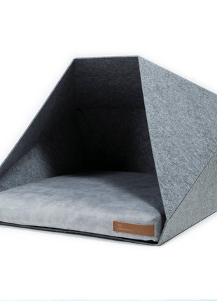Rexproduct PetPocket dog kennel, size M, light gray with gray Brown Poppy