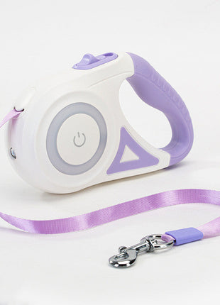 Dog Leash Retractable Leash And Dog Collar Spotlight Automatic Pet Dog Cat Traction Rope For Small Medium Dogs Pet Product TECNO GADGETS