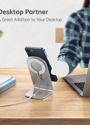 CHOETECH MagLeap Magnetic Wireless Charger & Stand Fuchsia Electra