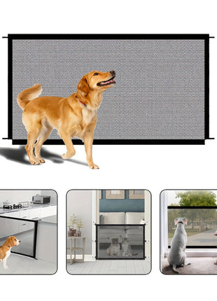Pet Dog Fence, Foldable Isolation Net, Dog Safety Protection Fence, No Drilling Required  Household Pet Isolation Fence, Balcony Dog And Cat Isolation Net Fence, Indoor Obstacle Safety Protection CJ USA