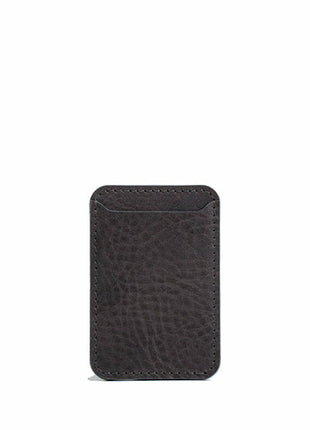 Full-Grain Leather MagSafe wallet - Classic Purple Buckeye
