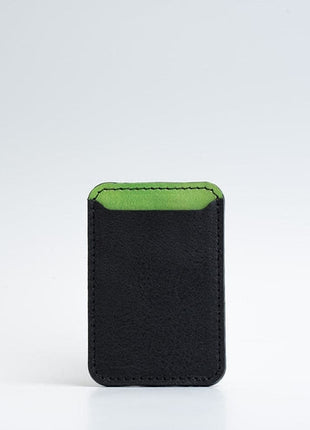 Leather wallet with Magsafe - Two colors Purple Buckeye