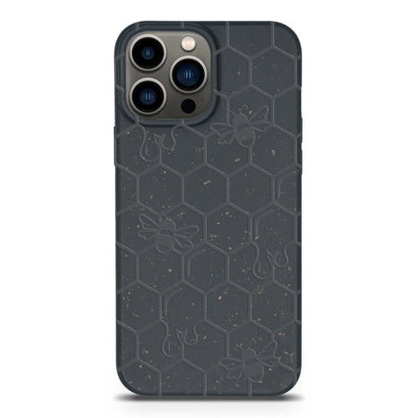 Honey Bee -  Biodegradable phone case - Yellow, Orange and Black Tan Lily