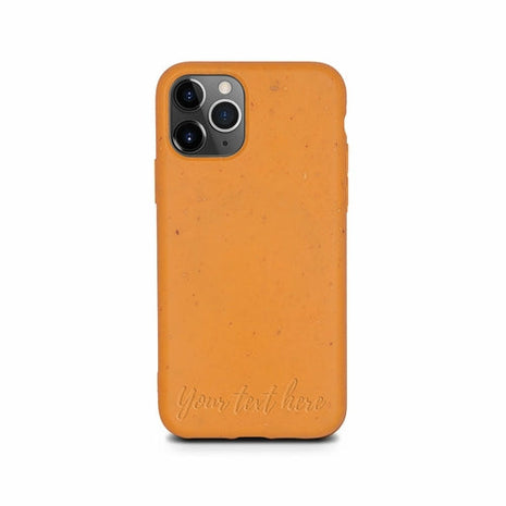 Biodegradable Personalized Phone Case - Orange Tan Lily