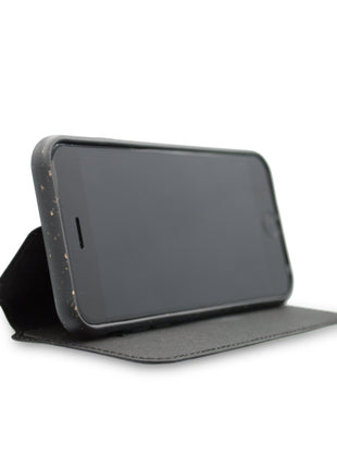 Biodegradable Flip Phone Case - Black Tan Lily