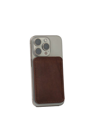 Leather MagSafe wallet - The Minimalist Purple Buckeye