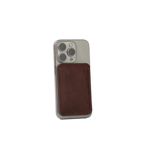 Leather MagSafe wallet - The Minimalist Purple Buckeye