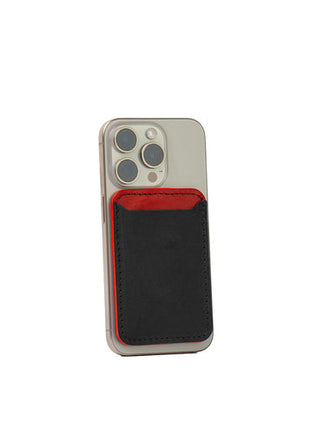 Leather wallet with Magsafe - Two colors Purple Buckeye