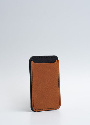 Leather wallet with Magsafe - Two colors Purple Buckeye