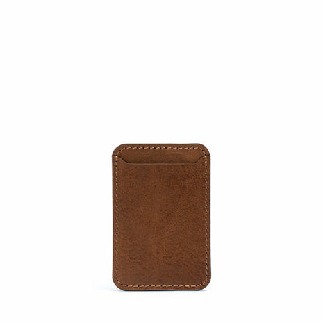 Full-Grain Leather MagSafe wallet - Classic Purple Buckeye