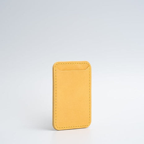Full-Grain Leather MagSafe wallet - Classic Purple Buckeye