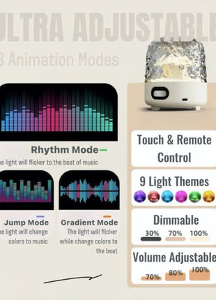 Light Theatre: Ambient Light With Stereo Speaker, Ripple Sunset Aurora Inspecial Home