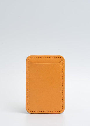 Full-Grain Leather MagSafe wallet - Classic Purple Buckeye