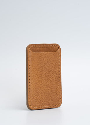 Full-Grain Leather MagSafe wallet - Classic Purple Buckeye