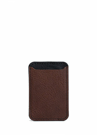 Leather wallet with Magsafe - Two colors Purple Buckeye