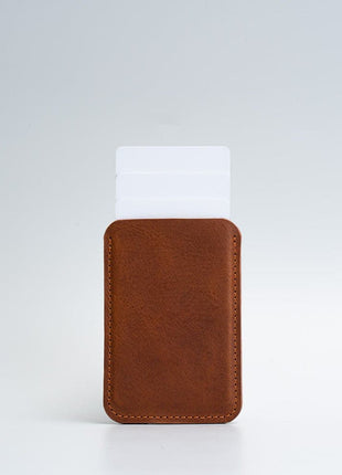 Leather MagSafe wallet - The Minimalist Purple Buckeye