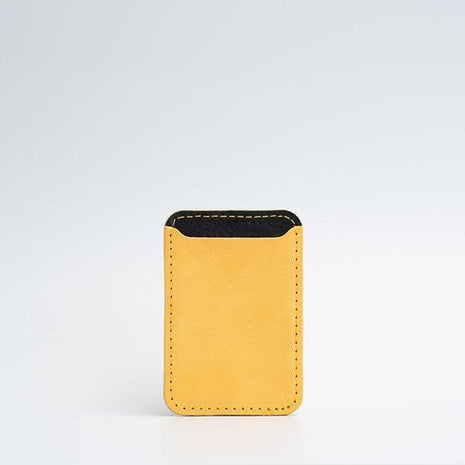 Leather wallet with Magsafe - Two colors Purple Buckeye