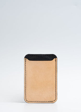Leather wallet with Magsafe - Two colors Purple Buckeye
