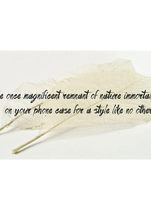 Organic Case - Skeleton Leaves Tan Lily