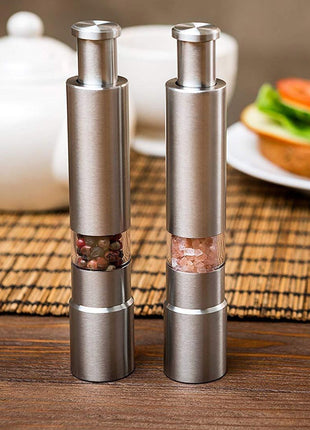 Premium Stainless Steel Salt and Pepper Spice Grinder Yellow Pandora