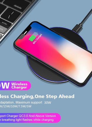 Dragon W9 30W Wireless Charging Pad Yellow Pandora