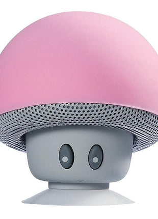 Portable Wireless Mushroom Bluetooth Speakers with Built-in Mic and Yellow Pandora