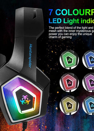 Dragon Stereo LED Gaming Headset with Microphone Yellow Pandora