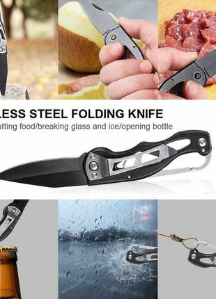 14 in 1 Outdoor Emergency Survival And Safety Gear Kit Camping Salmon Lucky