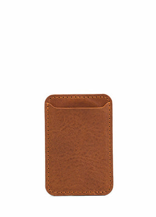Full-Grain Leather MagSafe wallet - Classic Purple Buckeye