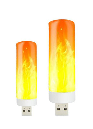 USB LED Atmosphere Light, Flame Flashing Candle Lamp for Camping & Power Bank - TECNO GADGETS