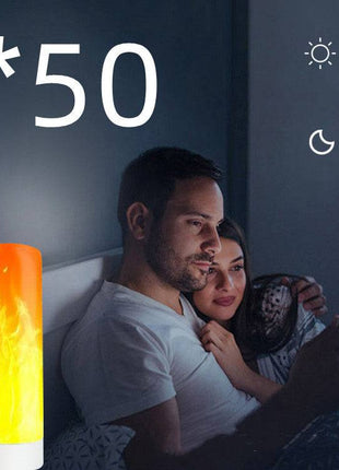 USB LED Atmosphere Light, Flame Flashing Candle Lamp for Camping & Power Bank - TECNO GADGETS