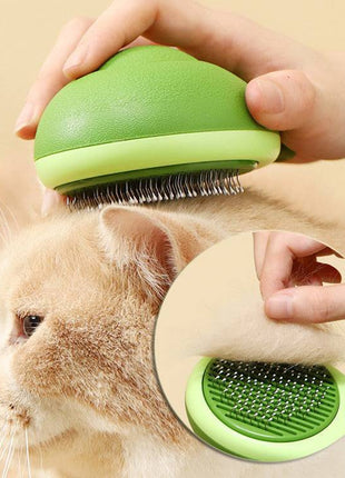 Avocado-Shaped Cat & Dog Grooming Brush – Hair Remover Tool with Stainless Steel Needles - TECNO GADGETS