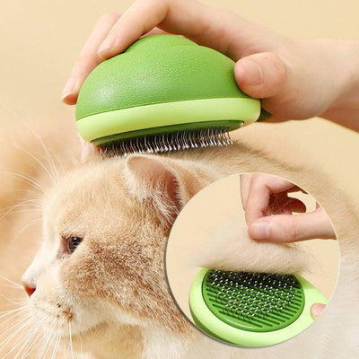 Avocado-Shaped Cat & Dog Grooming Brush – Hair Remover Tool with Stainless Steel Needles - TECNO GADGETS