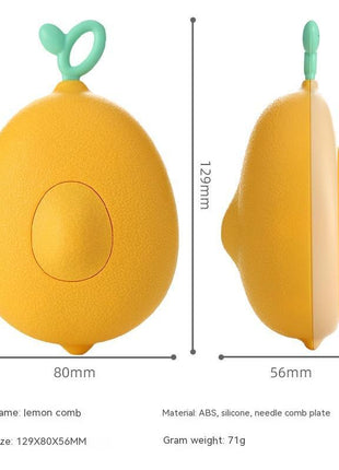 Avocado-Shaped Cat & Dog Grooming Brush – Hair Remover Tool with Stainless Steel Needles - TECNO GADGETS