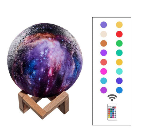 3D Printed Lunar Night Light, Creative Gift & Decorative Lamp - TECNO GADGETS