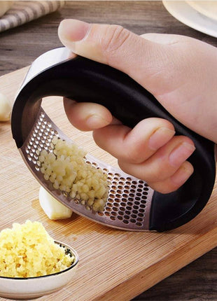Stainless Steel Garlic Masher – Manual Press for Fruits & Vegetables - TECNO GADGETS