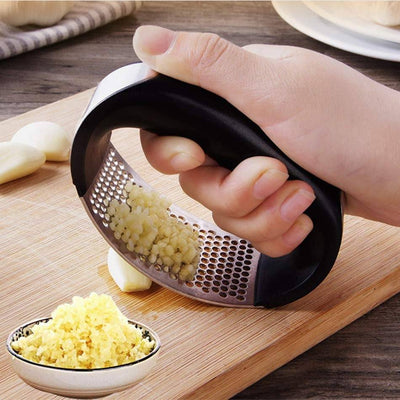 Stainless Steel Garlic Masher – Manual Press for Fruits & Vegetables - TECNO GADGETS